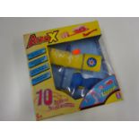 Aero X toy plane with quick-charging launcher