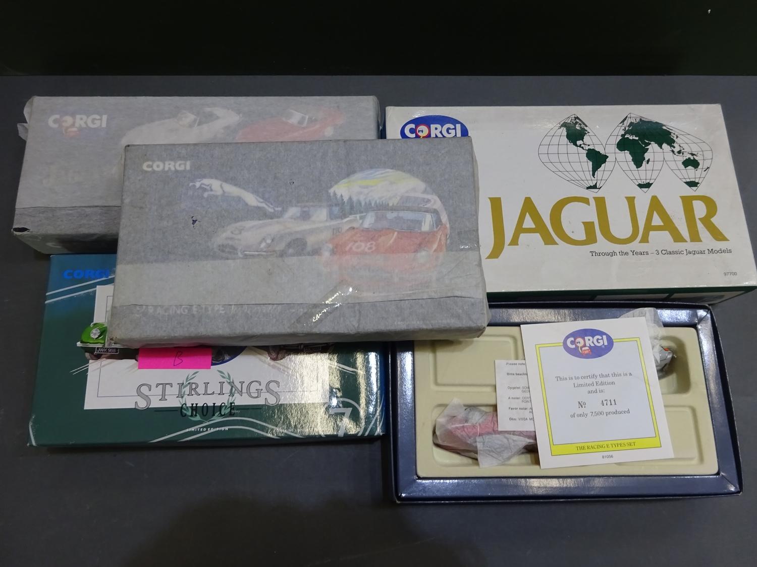 Corgi Jaguar collection (5 ITEMS, BOX 148)