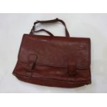 Vintage Leather satchel (a)