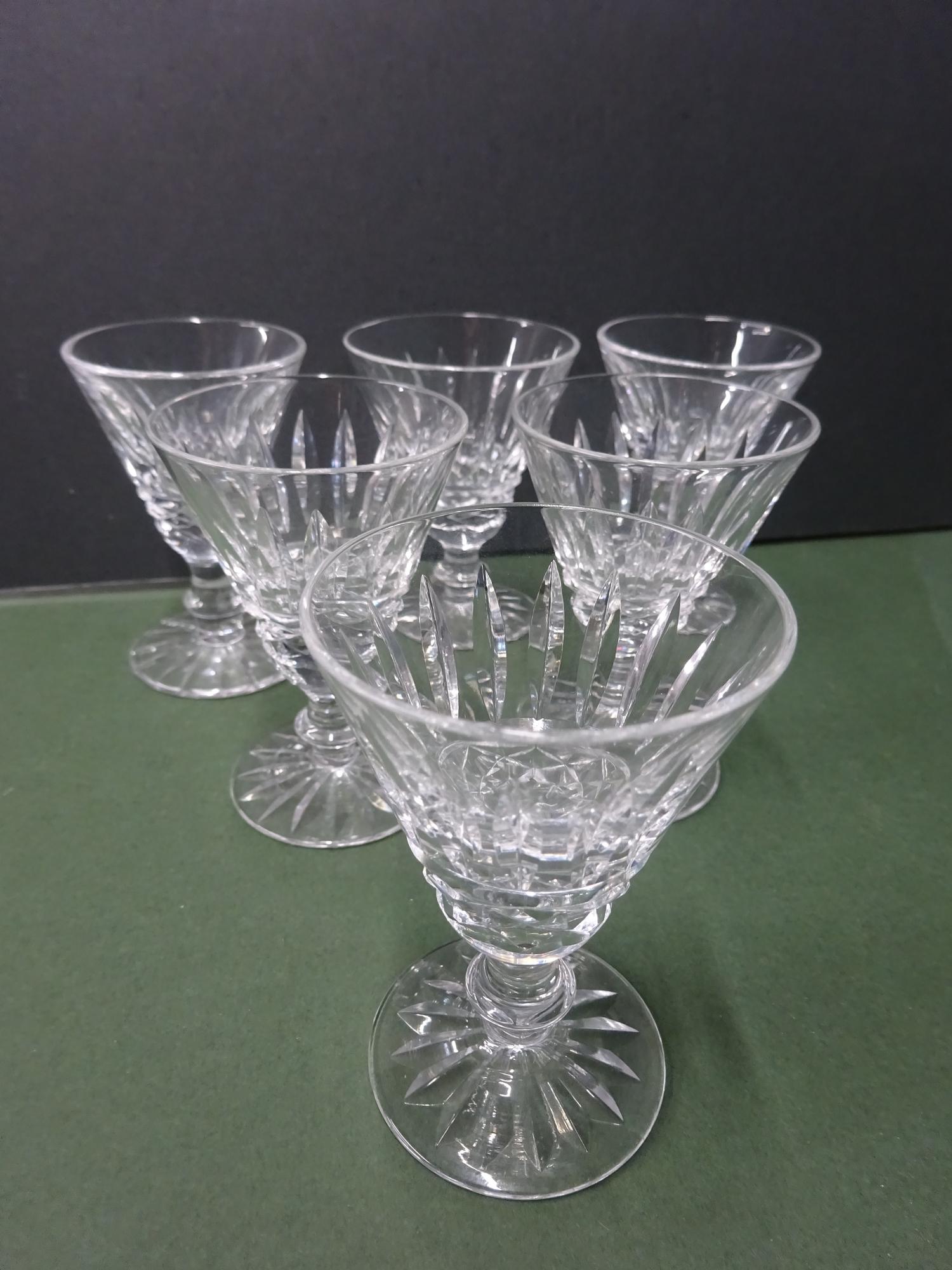 6x Vintage Waterford Crystal Tramore Maeve Cordial Shot Glasses