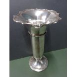 Birmingham Solid Silver fluted vase