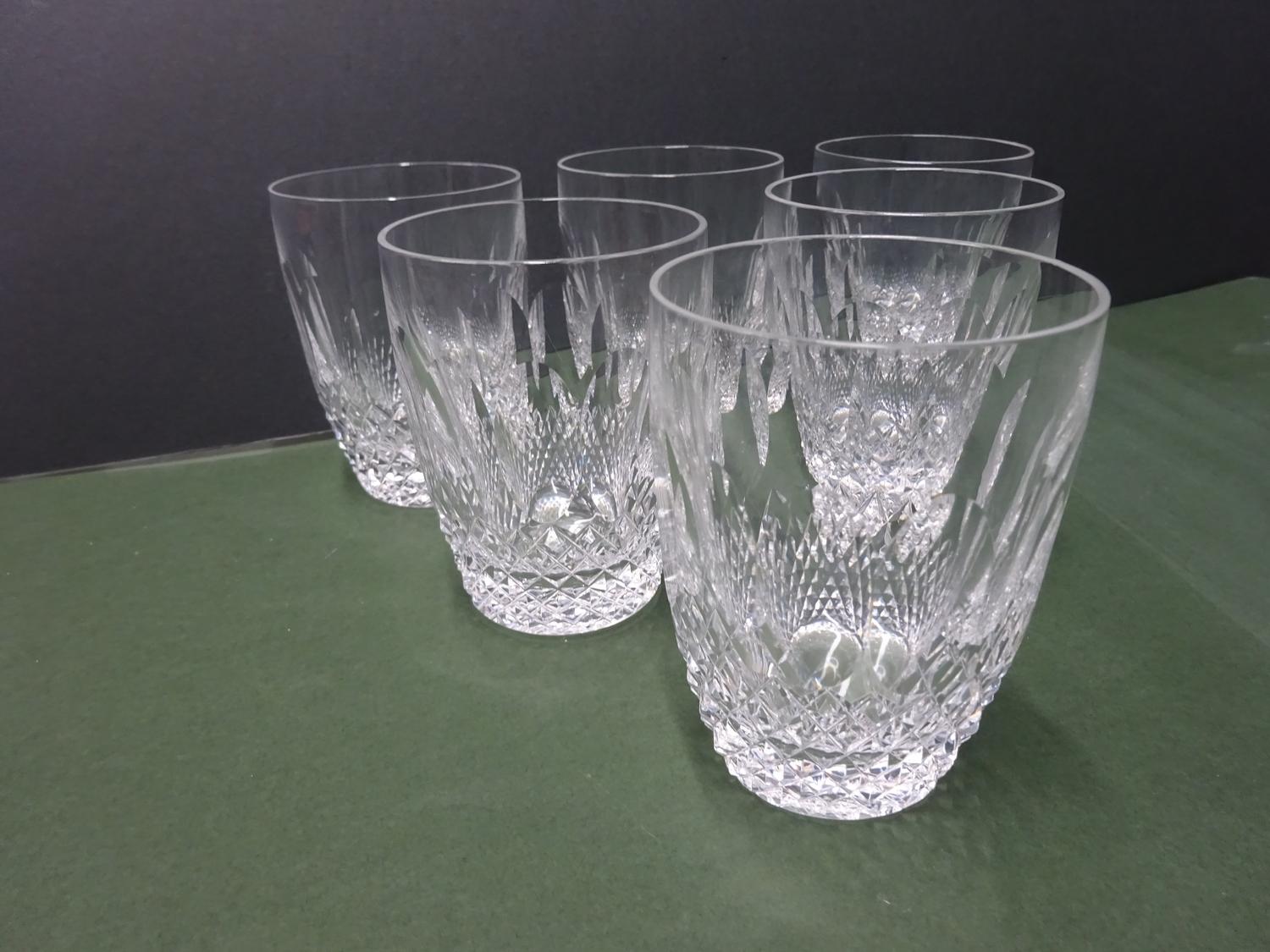 6x Waterford COLLEEN SHORT STEM Tumbler