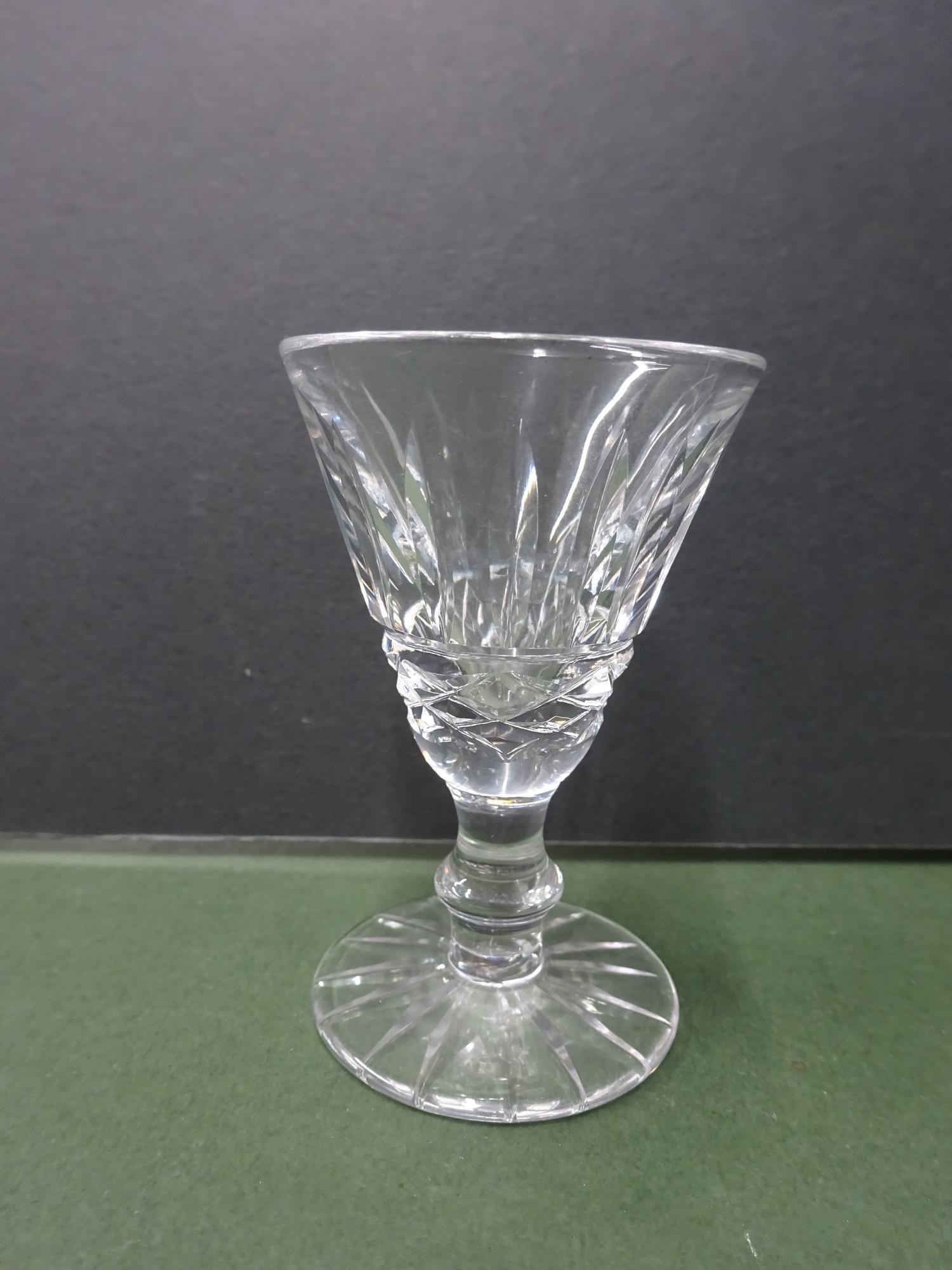 6x Vintage Waterford Crystal Tramore Maeve Cordial Shot Glasses - Image 2 of 2