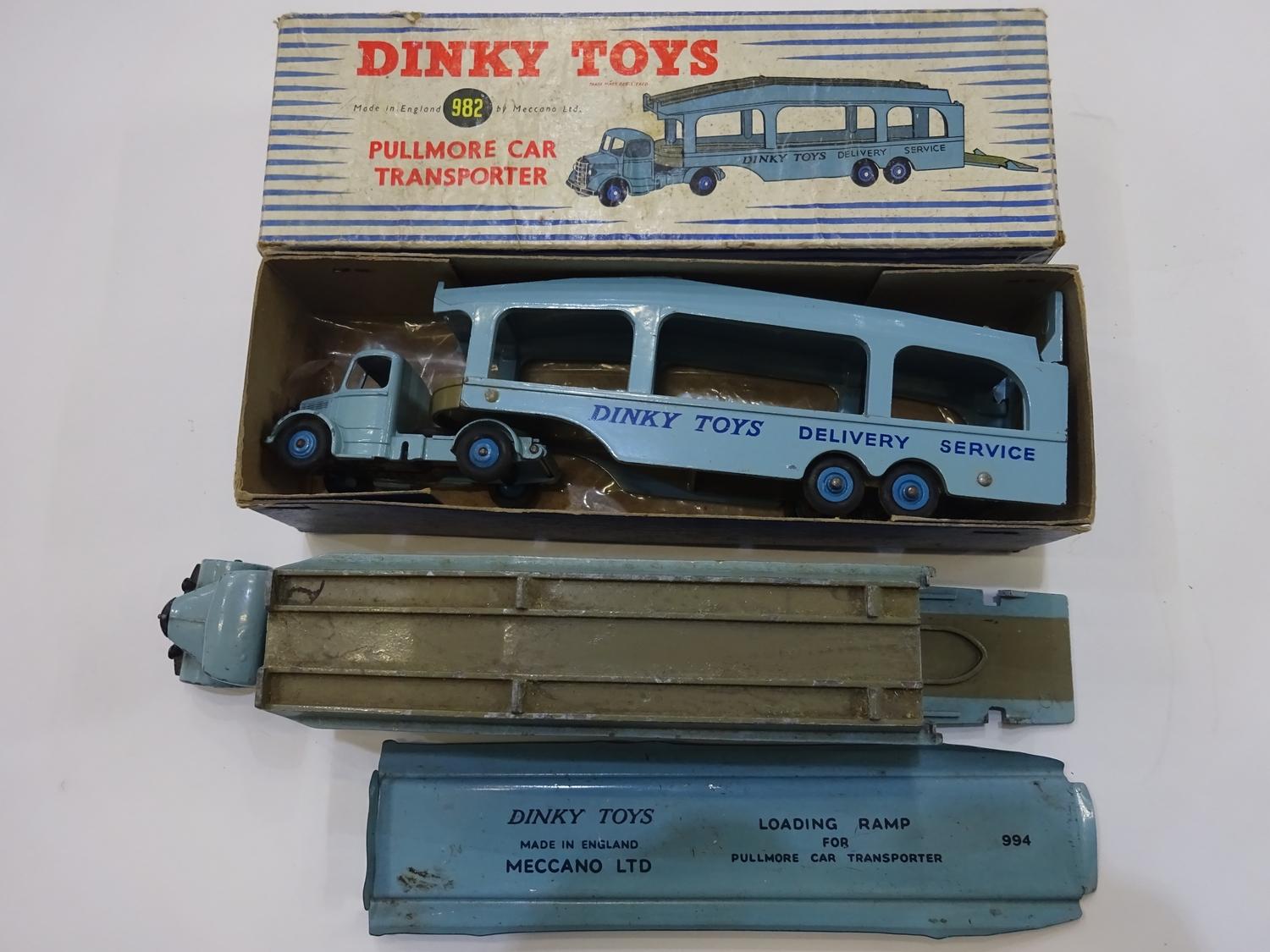 2 x Dinky 982 - Pullmore Car Transporter - Original. Only one is boxed
