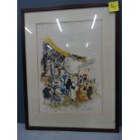 French Artist - Urbain Huchet with a Lithograph picture (4)