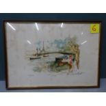 French Artist - Urbain Huchet with a Lithograph picture (6)