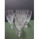 7x Waterford Crystal COLLEEN 6" SHORT STEM CHAMPAGNE flute