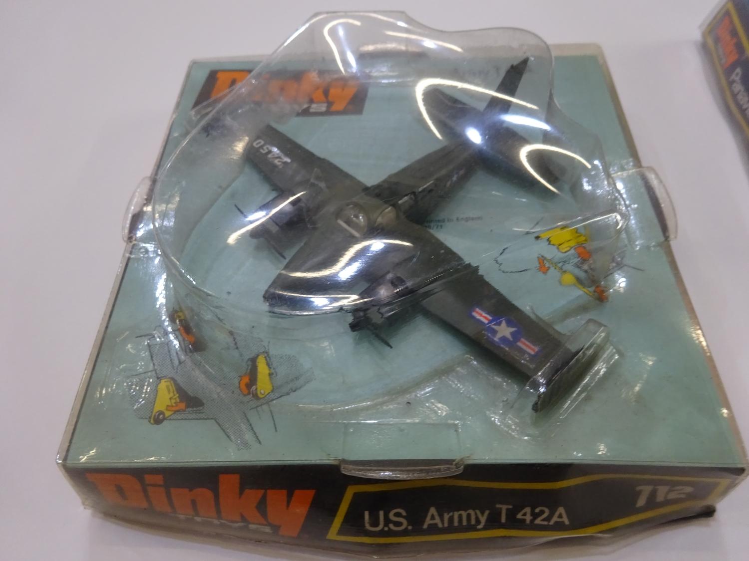 Vintage Dinky Aircrafts no729 & no712 - Image 2 of 4