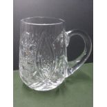 Rare Vintage Waterford Crystal Beer Stein Mug/Tankard