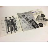 BEATLES UK FAN CLUB Signed Photo and newsletter 1964