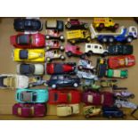 Collection of various unboxed die-cast vehicles