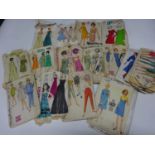 Selection of vintage 60s sewing patterns (A)