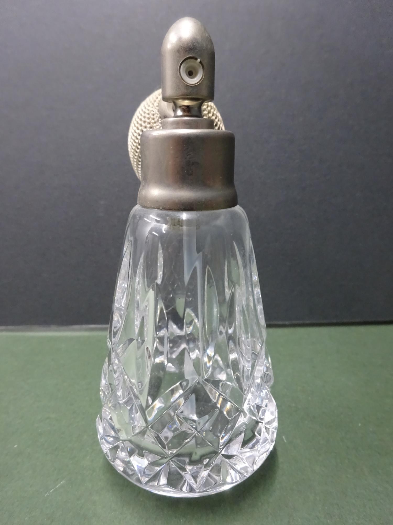 Vintage Waterford Crystal Perfume Bottle Atomizer - Image 2 of 2