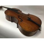 Early 19th Century continental cello - in need of restoration