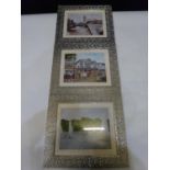 Set of three pictures in frames