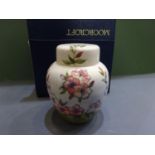 Moorcroft ginger jar in the 'spring blossom' pattern,