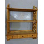 Wooden shelving