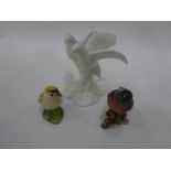 Pair of Beswick birds & Royal Doulton images of nature- always and forever