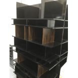 2 x Dwell bookcases - black & brown (rrp £1000 each)