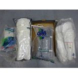 4 pairs of cricket pads, various sizes