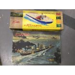 2 vintage model boat kits - Playcarft & Aurora