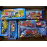 Matchbox Superkings - commercials & firetrucks (5 ITEMS, BOX 20)