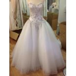 (4) 3 x Ronald Joyce wedding gown samples, size 14, total rrp £2299