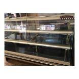 Commercial refrigerated glass display unit