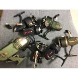 7 Vintage fishing reels - various name