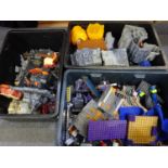 Three boxes of pieces to unknown Mega Bloks sceneries - 7.45 kg including boxes (34)