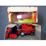 Two model combine harvesters (both 1:32 scale) (2 ITEMS, BOX 13)