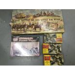 Vintage cowboy games, figures & highway pioneers