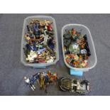 Two boxes of mixed Sci-fi figures - 3.3 kg including boxes (6)