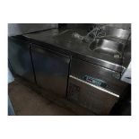 Infrico refrigerated counter sink catering unit with storage