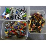 Three boxes of fantasy-style figures (20)