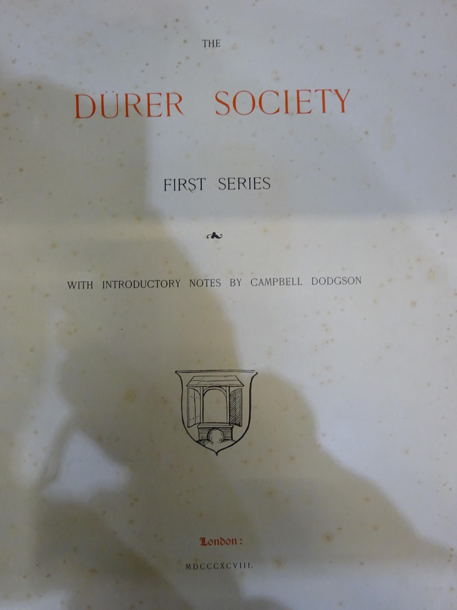 The Dürer Society folios from 1901 & 1906 (First and Fourth Editions) - Image 3 of 4