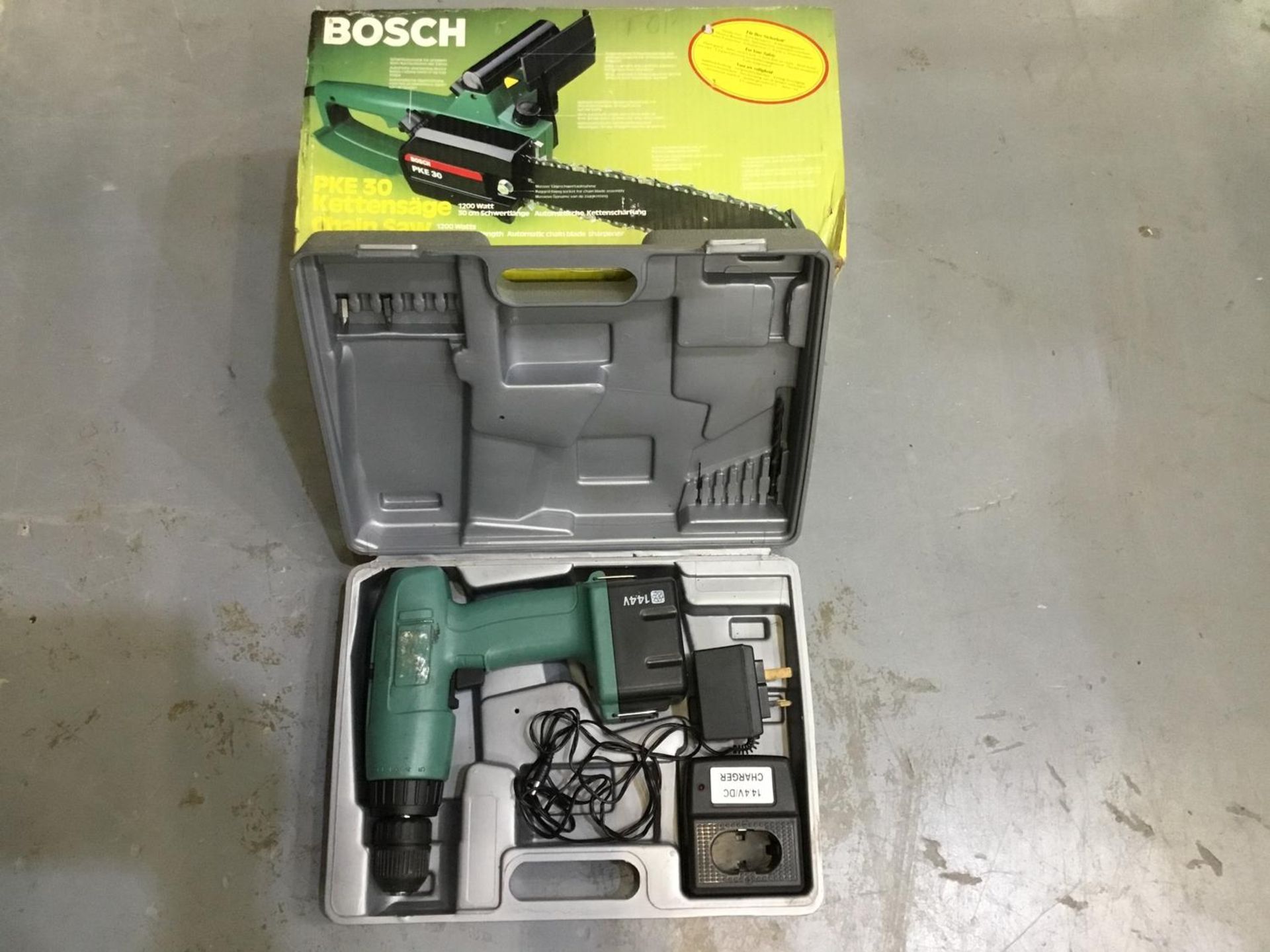 Bosch Chainsaw(new) & cordless drill