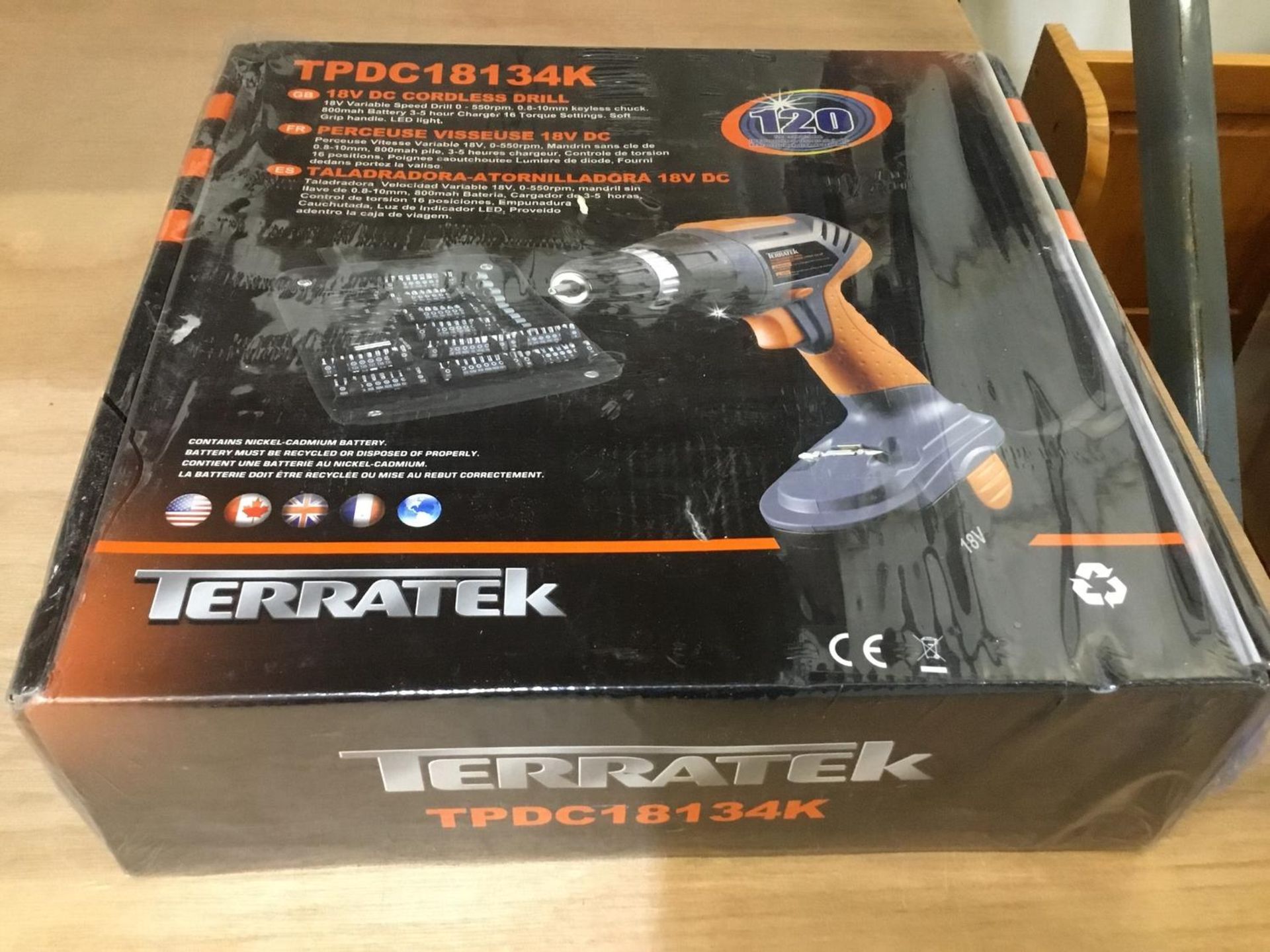 Terratek 18V Cordless Drill Driver Sensational Electric Screwdriver Set NEW