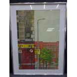 Gerald Rickards(1931 - 2006) - Original painting "Hallgate, Wigan" 62x46cm