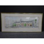 Gerald Rickards (1931 - 2006) Original watercolour of a church in the North West - winter scene