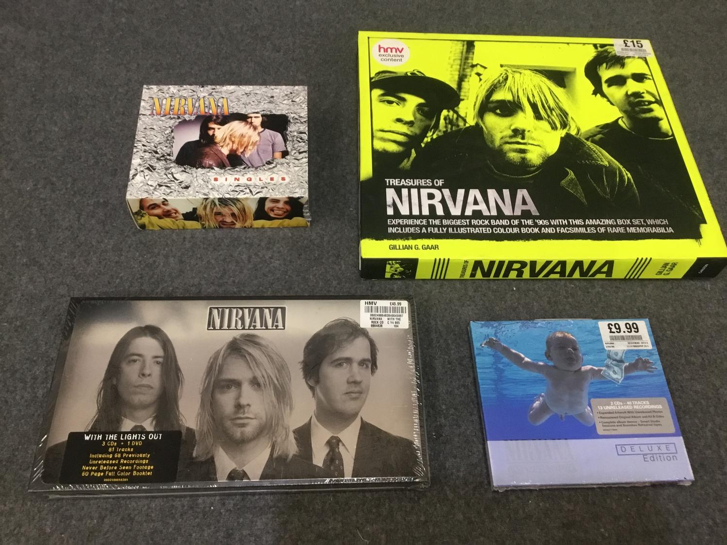 New Nirvana box sets and collectable CD box sets - two are sealed. Excellent condition