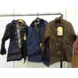 (K) 3 x 'JOHN PARTRIDGE' vintage wax jackets