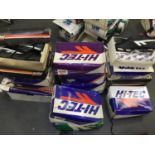 Approximately 15 pairs retro 80's football boots - new old stock