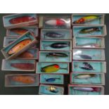 (2) Collection of boxed vintage ABU fishing lures - most boxes 11cm