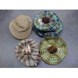Quantity of 6 'AUTOCAP' tam o' shanter hats and 2 others