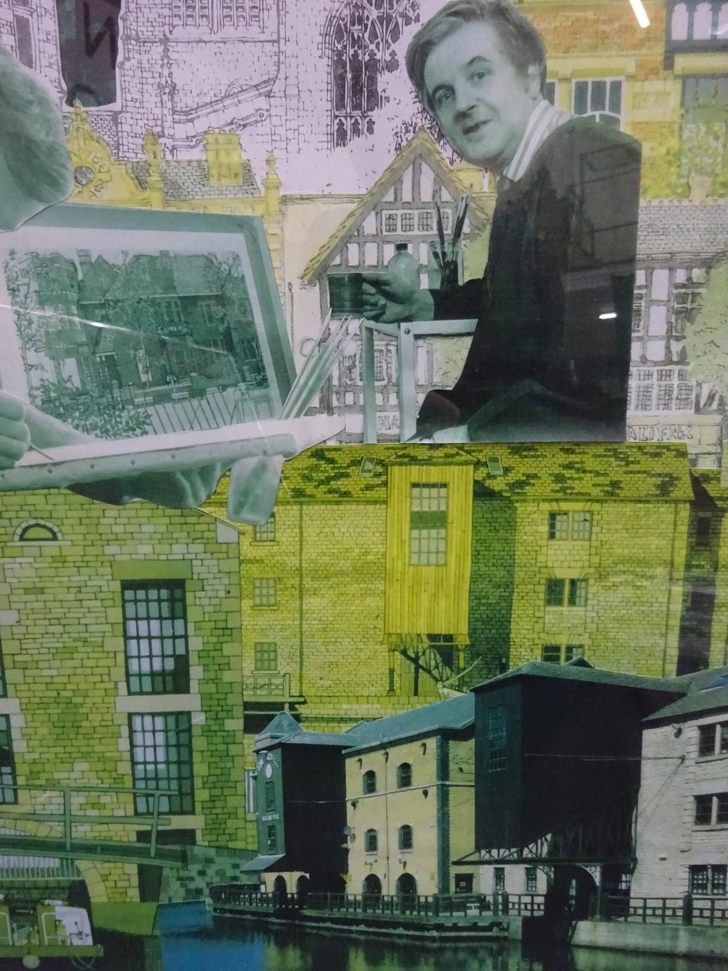 Collage of Gerald Rickards work, created by staff at the Drumcroon gallery in Wigan. - Image 5 of 5