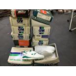 10 pairs of 80's/90's cricket shoes - new old stock