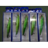 Five Abu Garcia boxed lures