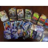 Collection of Dr Who cards, some signed - Battles in Time (3)
