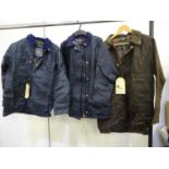 (J) 3 x 'JOHN PARTRIDGE' vintage wax jackets